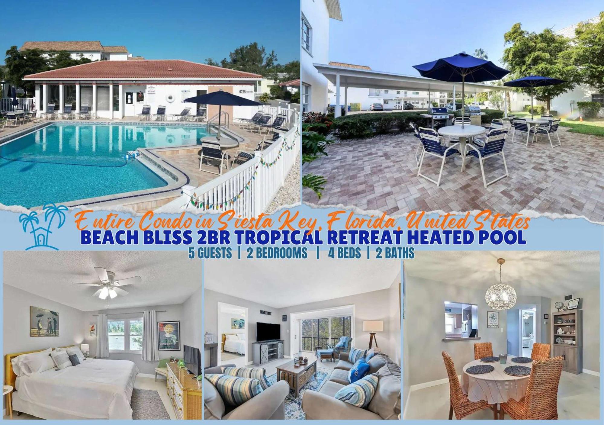 2 Bed 2 Bath Centrally Located On Siesta Key Villa Sarasota Exterior photo